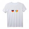 Deutschland und Rumänien Flaggen Fahnen T-Shirt – Stolz auf doppelte Staatsbürgerschaft, Urlaub & Integration