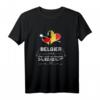 Deutschland und Belgien doppelte Staatsbürgerschaft T-Shirt - Lustiges Geschenk für Freunde, Urlaub und Multikulturelle Stolz