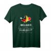 Deutschland und Belgien doppelte Staatsbürgerschaft T-Shirt - Lustiges Geschenk für Freunde, Urlaub und Multikulturelle Stolz