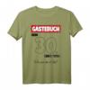 Lustiges Gästebuch T-Shirt zum 30. Geburtstag - Party Outfit für Damen und Herren mit Gästeliste-Design