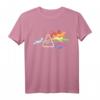 Katze Prisma Regenbogen Licht Lustig Physik Wissenschaft T-Shirt – Buntes Tier-Science-Shirt für Katzen- und Physikliebhaber