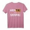 Hentai with Senpai lustig Anime Meme Spruch T-Shirt – Perfektes Otaku Geschenk für Anime- und Hentai-Fans