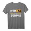Hentai with Senpai lustig Anime Meme Spruch T-Shirt – Perfektes Otaku Geschenk für Anime- und Hentai-Fans