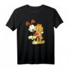 HapPanda T-Shirt mit Odie Umarmung – Lustiges Garfield Katzen Merchandise für den besonderen Tag
