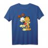 HapPanda T-Shirt mit Odie Umarmung – Lustiges Garfield Katzen Merchandise für den besonderen Tag