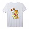 HapPanda T-Shirt mit Odie Umarmung – Lustiges Garfield Katzen Merchandise für den besonderen Tag