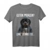Guten Morgen Ganz Dünnes Eis - Morgenmuffel Rottweiler T-Shirt mit Spruch, Komfortabel und Humorvoll