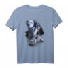 Heulende Wölfe im Vollmondlicht mit Sternenhimmel T-Shirt - Faszinierendes Design für Natur- und Tierliebhaber, Fantasie-Fans