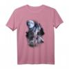 Heulende Wölfe im Vollmondlicht mit Sternenhimmel T-Shirt - Faszinierendes Design für Natur- und Tierliebhaber, Fantasie-Fans