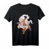 Sun God Nika Gear 5 Strohhut Piratenkunst T-Shirt - Klassisch geschnitten mit doppelt genähtem Saum