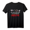 Die vier modernen apokalyptischen Reiter - Humorvolles Nerd Geek T-Shirt für Technikprobleme, Digital Detox & Geschenke für Nerds