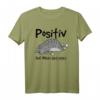 Positiv auf müde getestet Kurzarm T-Shirt für Katzenliebhaber – Lustiges Schlafshirt, perfekt als Weihnachtsgeschenk für Cat Dads, Cat Mamas & Katzenfans