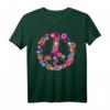 Peace Love Tie Dye Hippie Kostüm - Buntes 60er/70er Jahre T-Shirt mit Friedenssymbol, perfekt für Partys, Halloween & als Geschenk