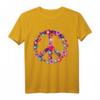 Peace Love Tie Dye Hippie Kostüm - Buntes 60er/70er Jahre T-Shirt mit Friedenssymbol, perfekt für Partys, Halloween & als Geschenk