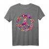 Peace Love Tie Dye Hippie Kostüm - Buntes 60er/70er Jahre T-Shirt mit Friedenssymbol, perfekt für Partys, Halloween & als Geschenk