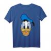 HapPanda Mickey And Friends Donald Duck Big Face T-Shirt - Offiziell lizenzierte Disney-Mode für Disney-Fans