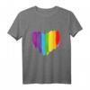 Regenbogen Herz LGBT CSD Gay Pride T-Shirt – Unterstützung, Liebe & Gleichberechtigung feiern