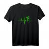 Puls Grün Herzschlag Veganes T-Shirt – Für Bio-Gärtner, Naturschützer & Umweltbewusste, Coole Geschenkidee für Klima- und Naturschutzliebhaber
