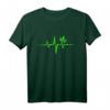 Puls Grün Herzschlag Veganes T-Shirt – Für Bio-Gärtner, Naturschützer & Umweltbewusste, Coole Geschenkidee für Klima- und Naturschutzliebhaber
