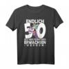 Endlich 50 jetzt muss ich nur noch Erwachsen werden - Einhorn T-Shirt für Männer und Frauen, lustiges Geburtstagsgeschenk für Bruder, Schwester & Freunde