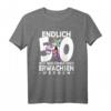 Endlich 50 jetzt muss ich nur noch Erwachsen werden - Einhorn T-Shirt für Männer und Frauen, lustiges Geburtstagsgeschenk für Bruder, Schwester & Freunde