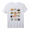 Kawaii Sushi T-Shirt mit süßen Chibi-Gesichtern – Perfekt für Anime & Manga Fans, Cosplay & Japan-Reisen