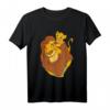 HapPanda Lion King T-Shirt mit Simba & Mufasa - Vater und Sohn Graphic Tee, offizielles Merchandise