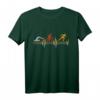 Vintage Triathlon Herzschlag T-Shirt – Geschenkidee für Triathleten, Läufer, Schwimmer und Radfahrer