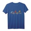 Vintage Triathlon Herzschlag T-Shirt – Geschenkidee für Triathleten, Läufer, Schwimmer und Radfahrer