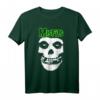 Misfits – Green Skull Logo T-Shirt - Official Band Merchandise für Fans aller Altersgruppen