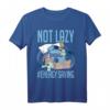 HapPanda Lilo & Stitch Not Lazy #Energy Saving Portrait T-Shirt – Offiziell lizenzierte Disney Kleidung für Damen und Herren
