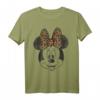 HapPanda Mickey Mouse T-Shirt - Vintage Distressed Minnie Mouse Leopard Design, Lizenziertes Disney Shirt für Disney Fans