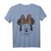 HapPanda Mickey Mouse T-Shirt - Vintage Distressed Minnie Mouse Leopard Design, Lizenziertes Disney Shirt für Disney Fans
