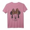 HapPanda Mickey Mouse T-Shirt - Vintage Distressed Minnie Mouse Leopard Design, Lizenziertes Disney Shirt für Disney Fans