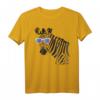 Sonnenbrillen Zebra T-Shirt - Witziges Hipster Tiermuster Shirt für Freizeit und Trend-Mode