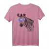 Sonnenbrillen Zebra T-Shirt - Witziges Hipster Tiermuster Shirt für Freizeit und Trend-Mode