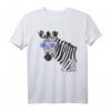 Sonnenbrillen Zebra T-Shirt - Witziges Hipster Tiermuster Shirt für Freizeit und Trend-Mode