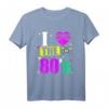 I love 80's - Retro Vintage T-Shirt für 80er & 90er Jahre Fans, perfekt für Motto Partys und als Geschenk