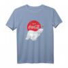 Coca-Cola Polar Bear Bottle Balance T-Shirt - Offiziell Lizenzierte Coca-Cola Bekleidung mit Eisbären-Motiv