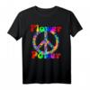 Hippie Kostüm Flower Power Love Peace 60er 70er Retro T-Shirt – Buntes Festival- und Karneval-Kostüm im Vintage Design mit Blumen, Friedenszeichen & Hippie-Motiven