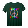Hippie Kostüm Flower Power Love Peace 60er 70er Retro T-Shirt – Buntes Festival- und Karneval-Kostüm im Vintage Design mit Blumen, Friedenszeichen & Hippie-Motiven