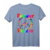 Hippie Kostüm Flower Power Love Peace 60er 70er Retro T-Shirt – Buntes Festival- und Karneval-Kostüm im Vintage Design mit Blumen, Friedenszeichen & Hippie-Motiven