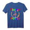 Hippie Kostüm Flower Power Love Peace 60er 70er Retro T-Shirt – Buntes Festival- und Karneval-Kostüm im Vintage Design mit Blumen, Friedenszeichen & Hippie-Motiven