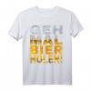 HapPanda T-Shirt mit Spruch 'Geh mal Bier holen' – Lustiges Party-Design für Bierliebhaber auf Malle, Oktoberfest & Kirmes