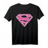 UCL DC Supergirl Logo Classic 01 Rosa T-Shirt – Lizenziertes Fan-Shirt für Damen, langlebiger Digitaldruck