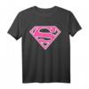 UCL DC Supergirl Logo Classic 01 Rosa T-Shirt – Lizenziertes Fan-Shirt für Damen, langlebiger Digitaldruck
