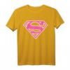 UCL DC Supergirl Logo Classic 01 Rosa T-Shirt – Lizenziertes Fan-Shirt für Damen, langlebiger Digitaldruck