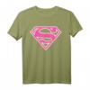 UCL DC Supergirl Logo Classic 01 Rosa T-Shirt – Lizenziertes Fan-Shirt für Damen, langlebiger Digitaldruck