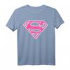 UCL DC Supergirl Logo Classic 01 Rosa T-Shirt – Lizenziertes Fan-Shirt für Damen, langlebiger Digitaldruck