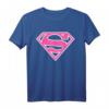 UCL DC Supergirl Logo Classic 01 Rosa T-Shirt – Lizenziertes Fan-Shirt für Damen, langlebiger Digitaldruck